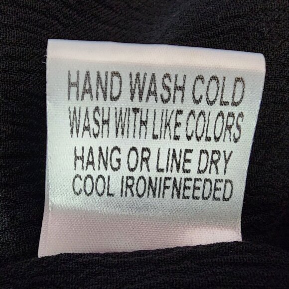 NEW In Loom Womens XS Top Embroidered Floral Tunic Peasant Black Multicolor Boho - Picture 9 of 12